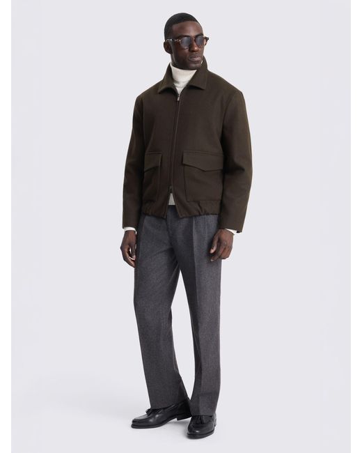 Moss Bros Brown Blouson Jacket for men