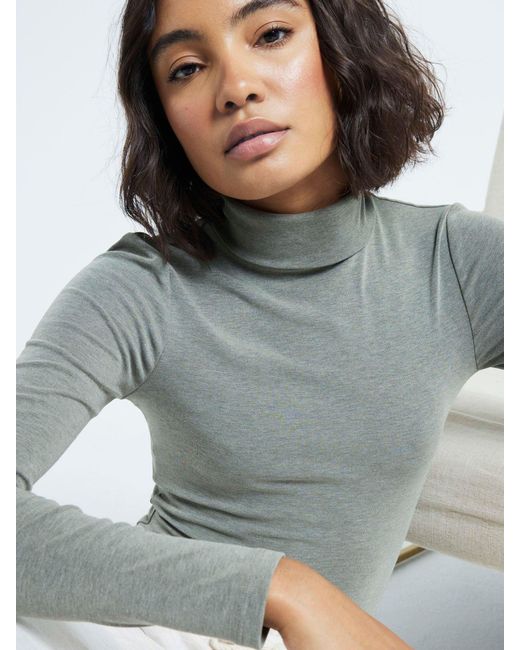 River Island Gray 2 Pack Long Sleeve Roll Neck T-Shirts