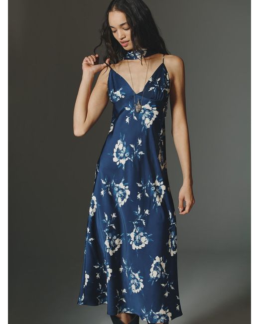 long aqua blue dress Spaghetti Straps Aqua Long Dress with Slit – Ohmollydress main image 1