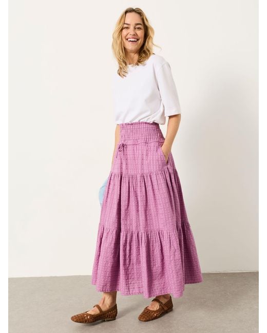 FatFace Pink Fatface Billy Midi Skirt