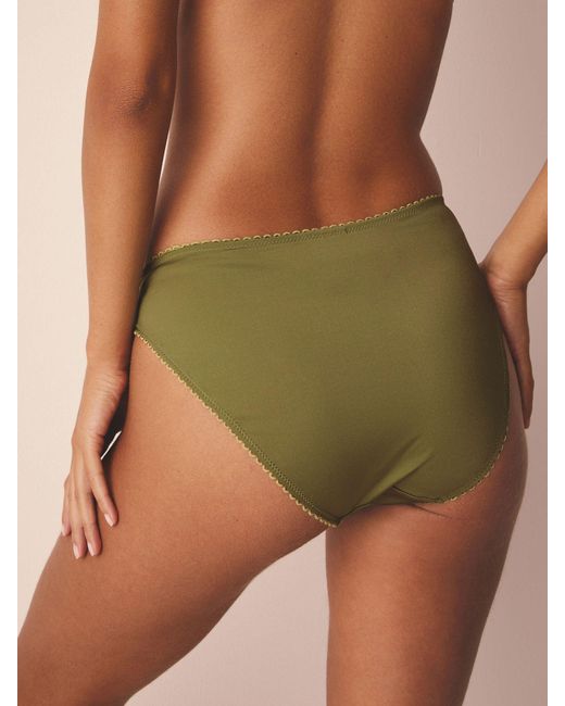 Next Natural Ecru Embroidered Knickers 2 Pack