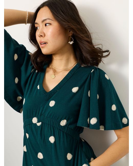 FatFace Blue Fatface Grace Jersey Mini Dress