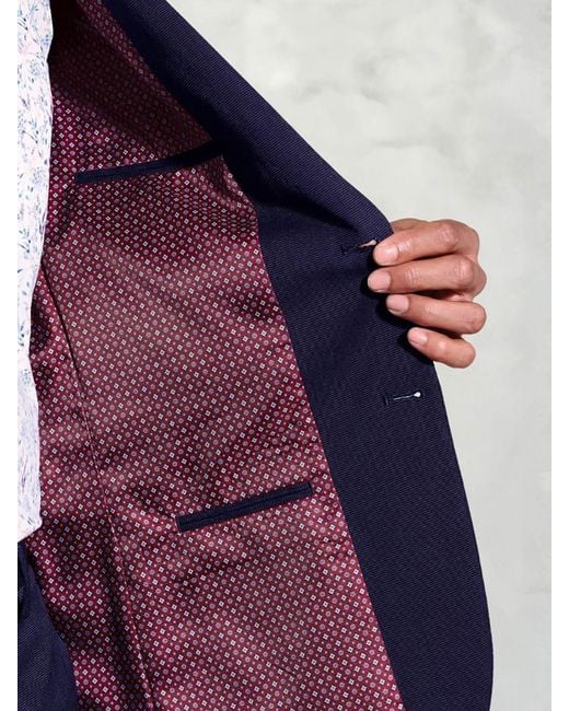Brook Taverner Blue Washable Suit Jacket for men