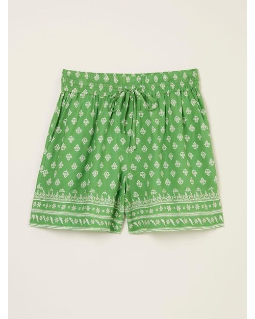 FatFace Green Flippy Shorts