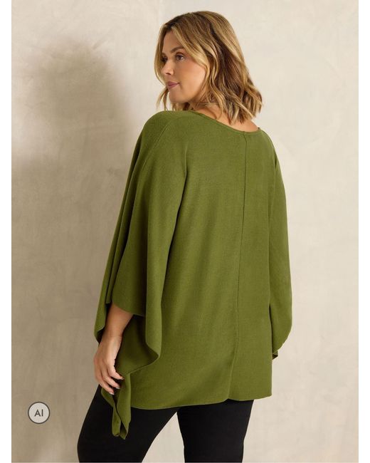 Evans Green Flat Cape Top