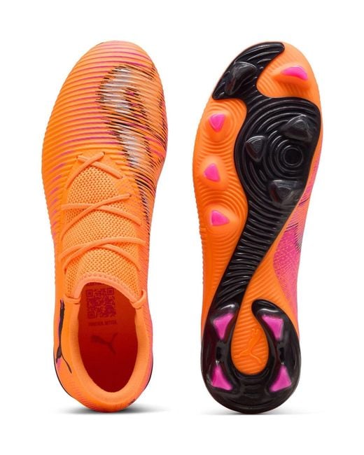PUMA Orange Future 8 Match Low Firm Ground Football Boots for men
