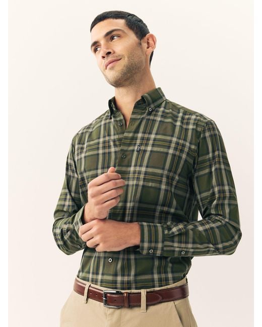 Next Green Regular Fit Easy Iron Button Down Oxford Shirt for men