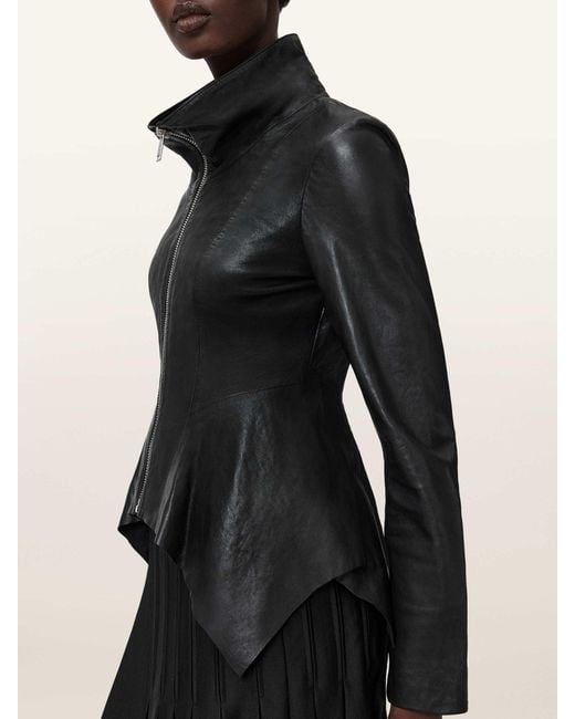 AllSaints Black Allsaints Grace Biker Jacket