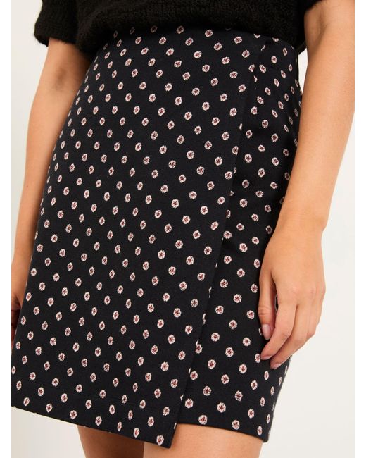 FatFace Black Fatface Jackie Metallic Skirt