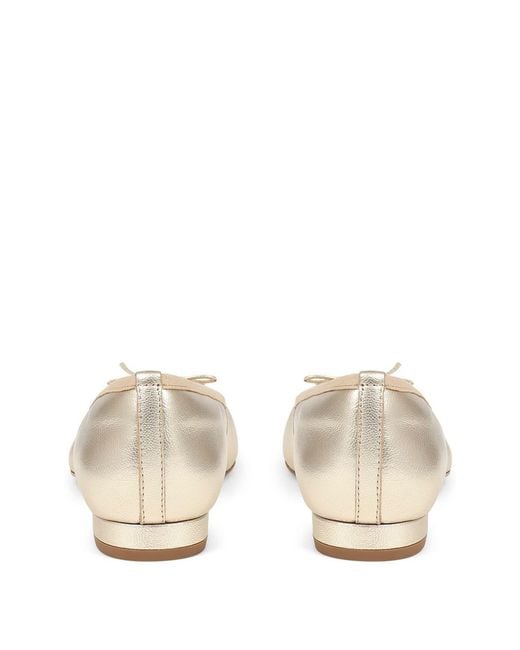 Jones Bootmaker Natural Soleil Leather Low Ballet Shoes