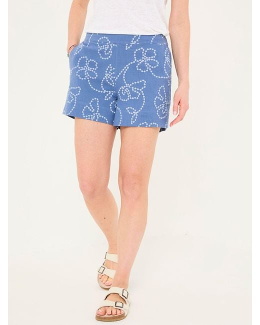 FatFace Blue Rosie Printed Shorts