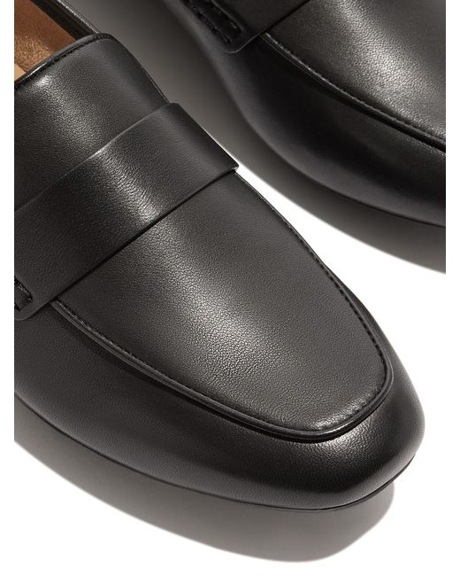 Fitflop Black Delicato Soft Leather Loafers