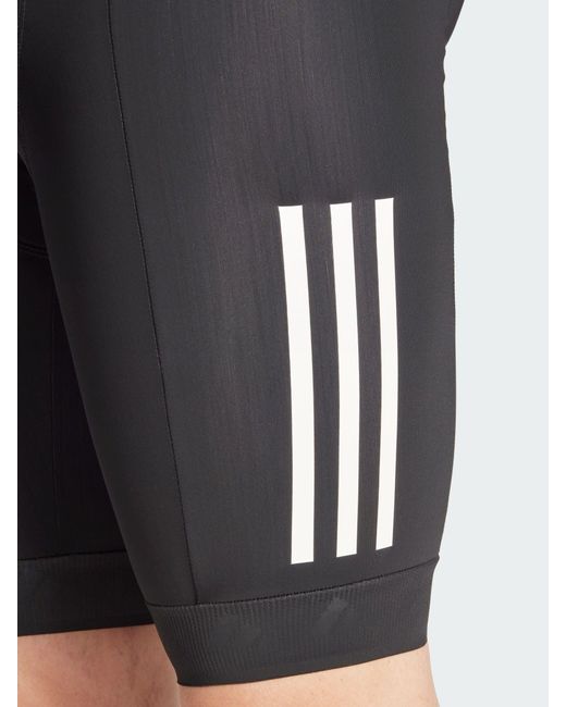 Adidas Blue Essentials 3-Stripes Padded Cycling Bib Shorts for men