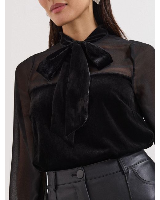 Phase Eight Black Raye Blouse