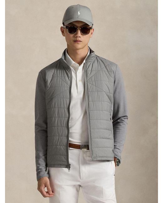 Ralph Lauren Gray Ralph Lauren Performance Wool Knit Jacket for men