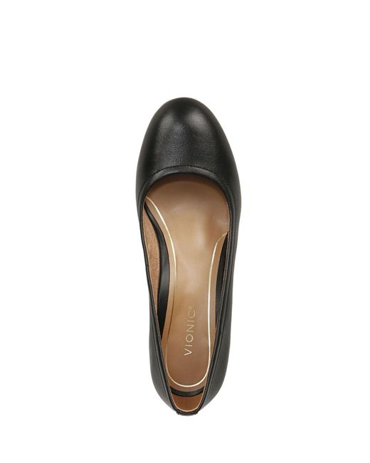 Vionic Black Carmel Regular Fit Block Heel Court Shoes
