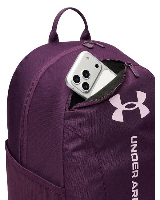 Under Armour Purple Hustle Lite Backpack for men