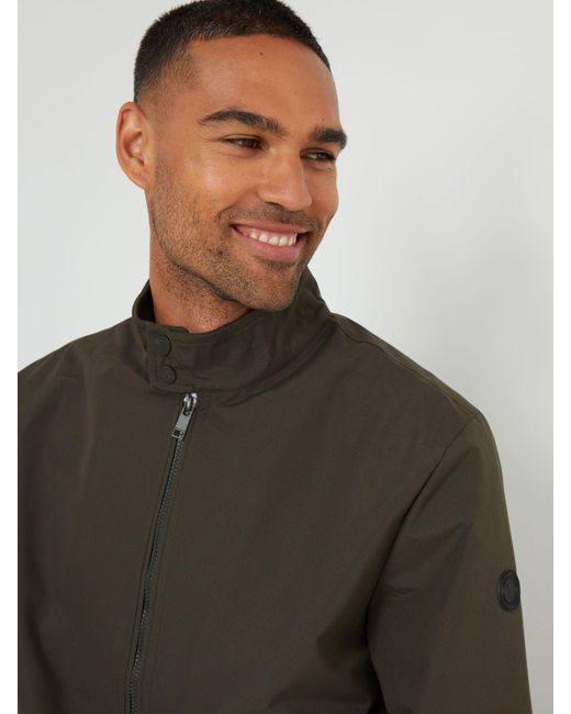 Threadbare Gray Showerproof Harrington Jacket for men