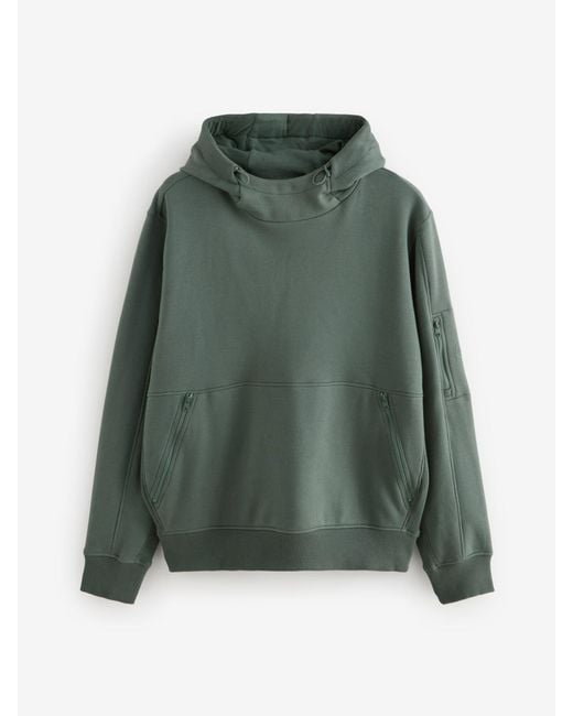 Next Green Overhead Hoodie Utility for men