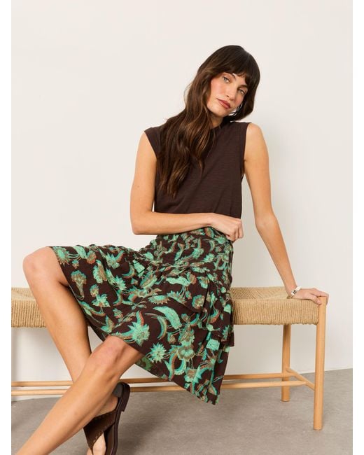 FatFace Green Fatface Maelle Regular Skirt