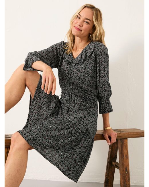 FatFace Gray Fatface Orla Petite Dress