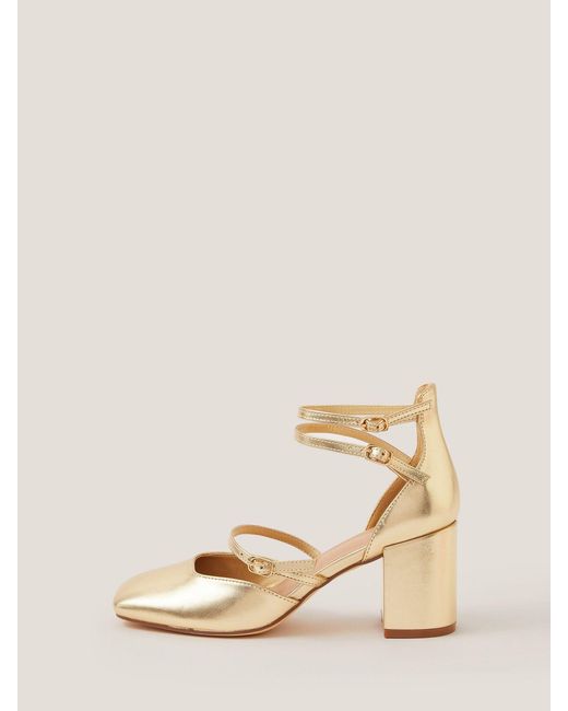 Monsoon Natural Edie Mary Jane Heels