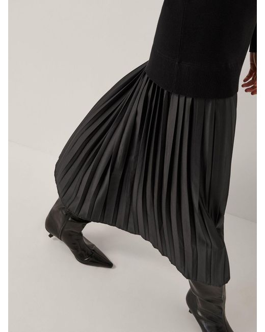 Monsoon Blue Fia Jumper Pleated Midi Dress