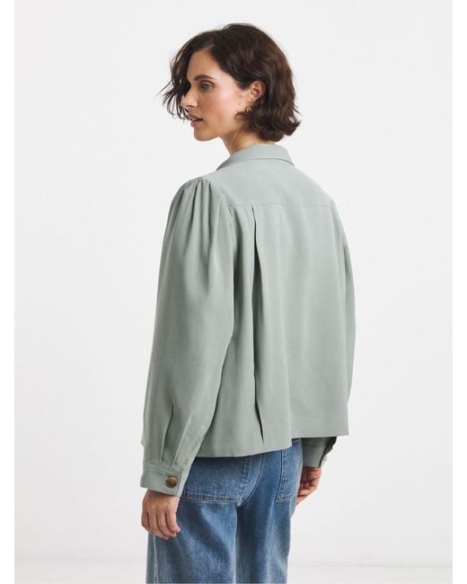 JD Williams Gray Soft Volume Bomber Jacket