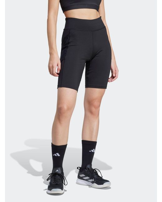 Adidas Blue Tennis Climacool Match Short Leggings