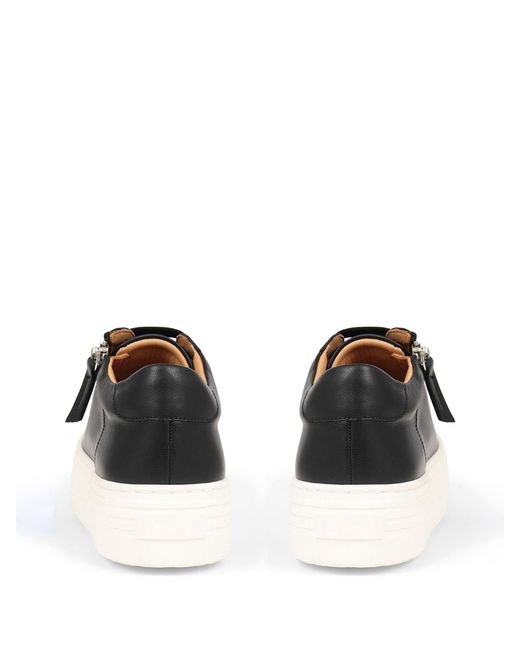 Jones Bootmaker Black Jones Bootmaker Amaliada Leather Platform Trainers