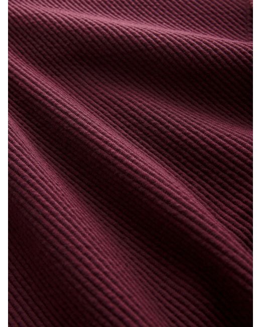 Next Purple Diagonal Texture Jersey Shacket for men