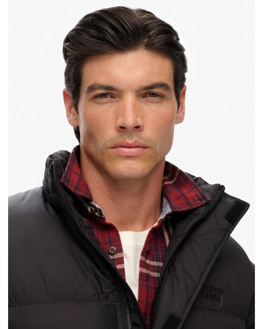 Superdry Black Non Hooded Tech Padded Jacket for men
