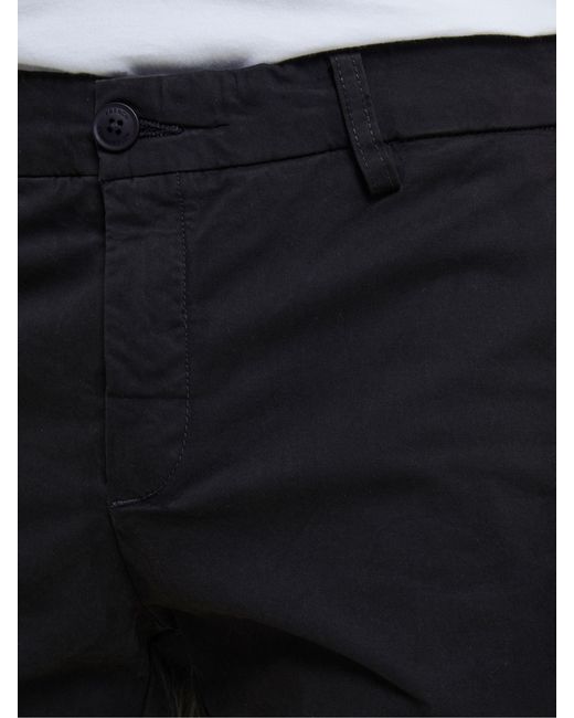 French Connection Black Stretch Chino Trousers for men