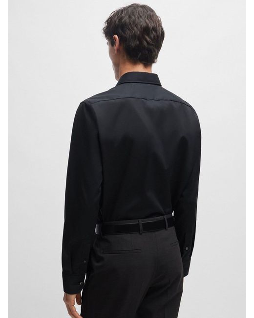 Boss Black Joe Regular Fit Stretch Poplin Oxford Shirt for men