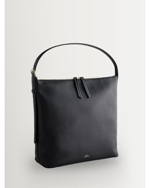 A.P.C. Black A. P.C. Vera Suede Bag
