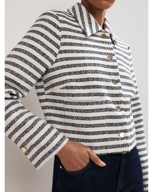 Phase Eight White Phase Eight Neave Stripe Jacket