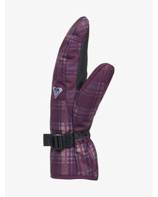 Roxy Purple Jetty Technical Snow Mittens