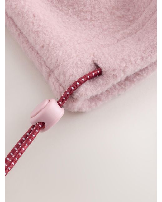 Next Pink Half Zip Graphic Fleece