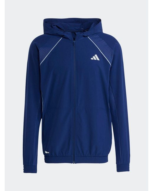 Adidas Blue Tech Apparel Hoodie for men