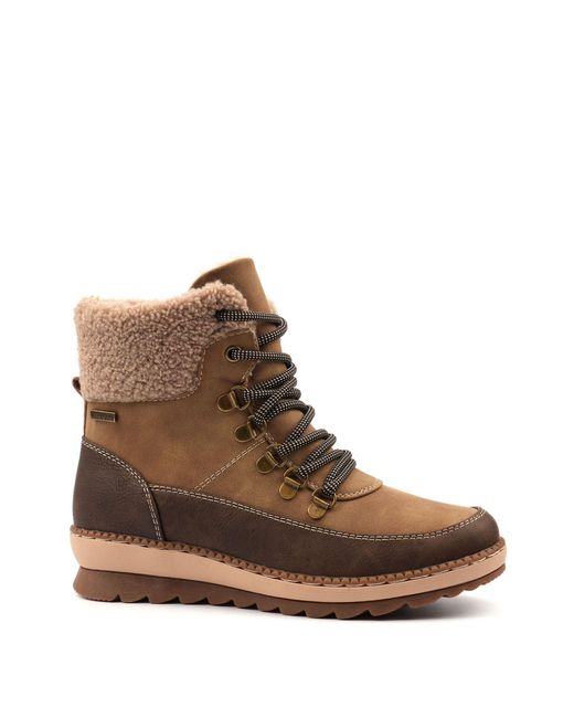 Lunar Brown Blake W/Proof Ankle Boots