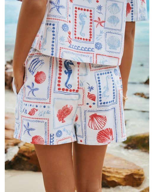 Next Blue Pull On Shorts