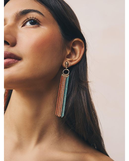 Next Black Ball Chain Drop Earrings