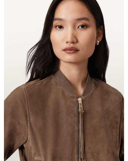 AllSaints Brown Orten Bomber Jacket
