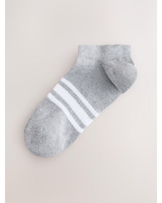 Next Blue Pattern Trainers Socks 5 Pack for men