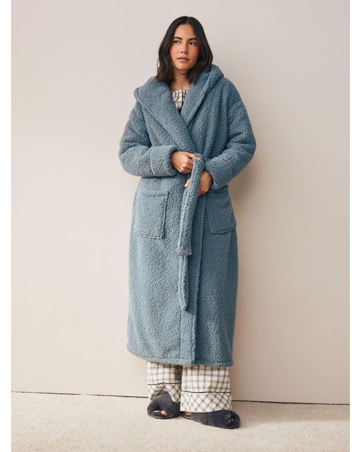 Next Blue Teddy Robe