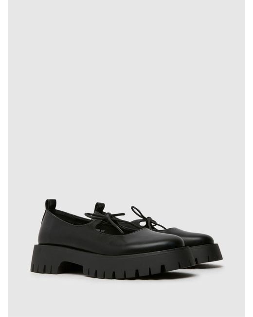 Schuh Black Liya Bow Tie Mary Jane Shoes
