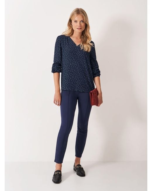 Crew Blue Evelyn Blouse