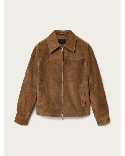 AllSaints Brown Allsaints Dellcot Jacket for men