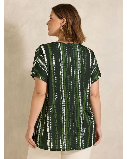 Evans Green Tie Dye Swing Top