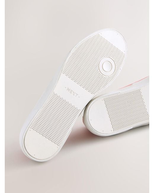 Next Pink Canvas Cvo Trainers for men